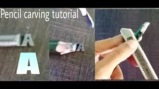 Pencil carving for beginners /micro art /pencil carving tutorial/Nivi's Art Gallery