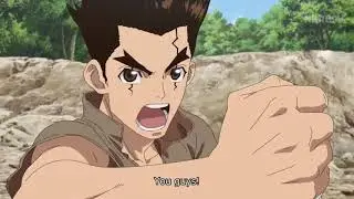 Dr  Stone Season 2 Episode 8 Battle Scene   ENGLISH SUB