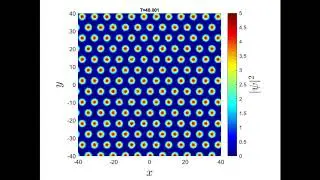 Simulation of a supersolid in a Bose&ndash;Einstein condensate