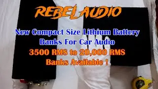 Rebel Audio Compact Size Lithium Bank For Car Audio, Best Lithium Bank For Car Audio