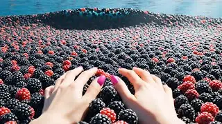 Which Magical Fruit Swim in Would You Choose? 🍇💦 | Ultimate Oddly Satisfying AI ASMR