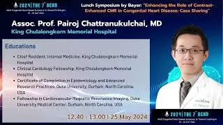 2024 05 25 06 Lunch Symposium by Bayer  &ldquo;Enhancing the Role of Contrast Enhanced CMR in Congenital H