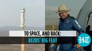 Watch: Jeff Bezos' space flight via Blue Origin rocket; back to Earth after 10-min voyage