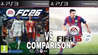 EA FC 26 против FIFA 15 на PS3