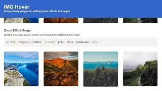 Touch enabled Image Hover Effects