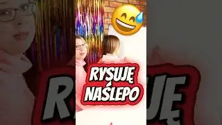 Zgadniesz, co wyszło z tego rysunku?! 😱 Rysowanie na ślepo 😂 #naślepo #challenge