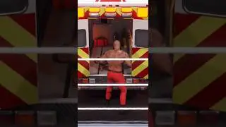 WWE 2K24 Monster vs Great one  Ambulance Match #wwe #wwe2k24 #therock #braunstrowman