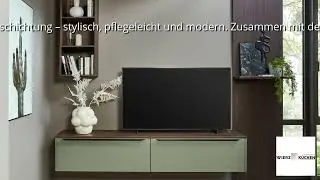 Nobilia Senso 357 Olive Premium Fernsehecke Sonsbeck Nussbaum Milano&ndash; Wierz K&uuml;chen & Interieur Wesel
