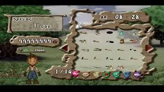 Cheat & Save Game HM A Wonderful Life SP PS2/PCSX2/AetherSX2 | Semua Alat, Maks Gold (304C115C)