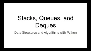 Python Queues and Deques (Struktur Data)