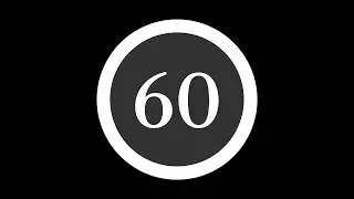 60 Seconds Countdown Without Music Without Alarm | 1 Minute Countdown No Sound