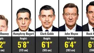 Height Comparison of Classic Hollywood Actors