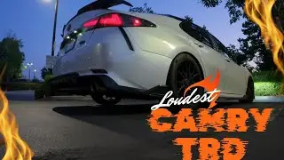 Crazy Loud Camry Trd exhaust setup 👌