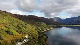 Drone flight over loch @ Onich Oct 2020