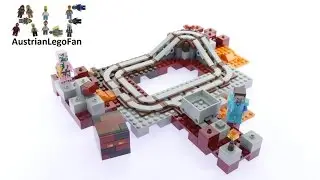 Lego Minecraft 21130 The Nether Railway - Lego Speed Build Review