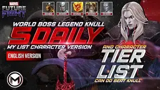 5 Daily WBL Knull And Tier Damage List To Beat Knull - Marvel Future Fight ( English Version )
