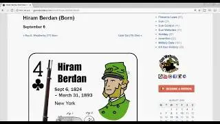 Hiram Berdan - Born today - He Invented the Berdan Primer