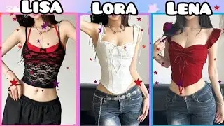 🎀 Lisa, Lora Or Lena 💖🥰 Ultimate Style Showdown 💫🫰#treanding #viralvideo #lisaandlena 