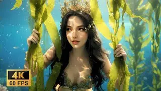 Gentle Wave Mermaid Dreaming | AI Music Video with 4K Visuals | Fantasy Atlantis