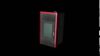 Modelado estufa Palazzetti Mery en Cinema 4D