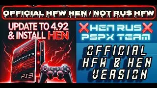 Not RUS HFW | Update PS3 to 4.92 Official HFW HEN ps3Xploit | Easy Guide for PlayStation 3 Modding