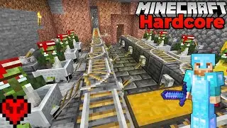 Setting up my Villager cave base in Minecraft 1.18 Hardcore Survival