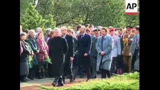 GERMANY: DRESDEN: 50TH ANNIVERSARY OF ALLIED BOMBING CEREMONY