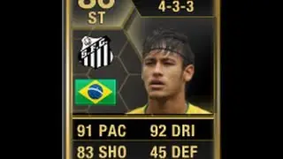 FIFA 13 IF NEYMAR 86 Player Review & In Game Stats Ultimate Team