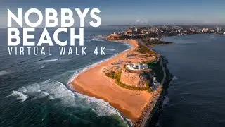 NOBBYS BEACH TO BOGEY HOLE Newcastle NSW 🇦🇺 | POV Virtual Walk | Travel Australia 4K