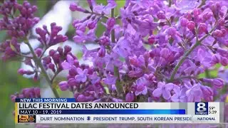 Lilac Festival 2019 dates announced