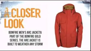 Bonfire Arc Jacket Men's- Red Rum - TheSkiBum.com