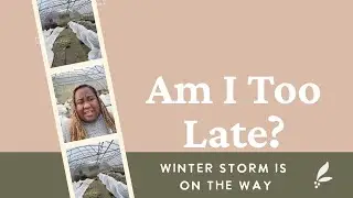 Preparing the Garden for the Winter Storm