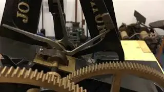 Joyce Turret clock double three legged gravity escapement