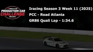 Iracing Toyota GR86 @ Road Atlanta - 1:34.6 (2025, Season 3)