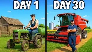 MEGA FARM FROM $0 ON FLAT MAP | SUPERCUT | FARMING SIMULATOR 25