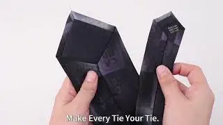 Black Gray Silk Print Plaid Logo Tie