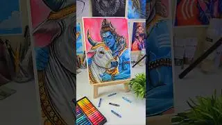 Fixative My Lord Shiva With Nandi Maharaj Drawing ❤️ #shorts #shiv #shivshankar #shiva #mahadev #art