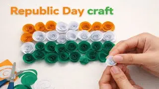 Republic day craft ideas | Easy Paper craft ideas | DIY paper flower #26january #craft #republicday