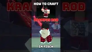How to craft the NEW 'Krampus Rod' In roblox FISCH!!  #roblox #fisch #gaming