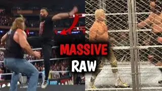 Massive Raw | Steel Cage Match | Roman Reigns And Brock Lesner | WWE News
