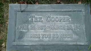 Actor Tex Cooper Grave Valhalla Memorial Park North Hollywood California USA April 5, 2024