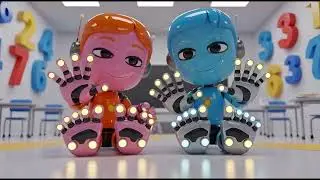 Robot Numbers Song for Kids | Counting Song, Numbers Nursery Rhyme & Baby Songs 🤖🔢🎶