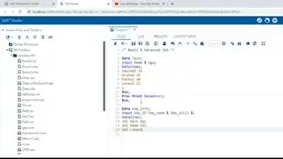 Basic & Advanced SAS Live Session Day - 1