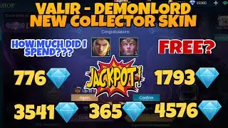 VALIR-DEMONLORD SKIN | JANUARY NEW COLLECTOR SKIN | VALIR EPIC SHOWCASE |MLBB| HOW MUCH DID I SPEND?