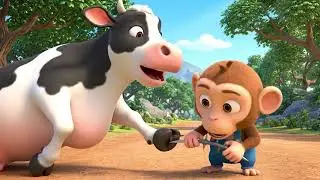 Monkey Funny | Baby Elephant Rescue in the Night Firestorm | Monkey CartoonMonkey Funny