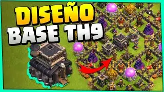¡El MEJOR DISEÑO de ALDEA de AYUNTAMIENTO 9! Clash of Clans TH9