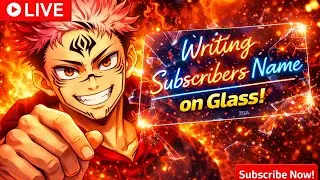 Live Sand Art | Writting Subscriber Name On Glass ❤️☝️☝️