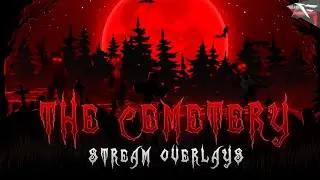 The Cemetery Horror Twitch Overlay Package &ndash; Haunted Stream Setup for OBS & Streamlabs