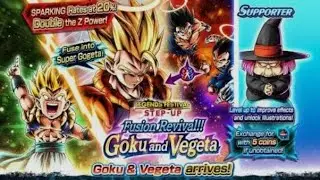 Summons no novo Gogeta ssj no dragon ball legends 