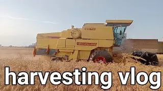 Harvesting with New Harvester | Ultimate Farming Vlog 🌾Harvester #HarvestingSeason#FarmingSecrets